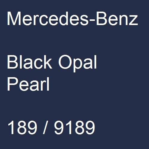 Mercedes-Benz, Black Opal Pearl, 189 / 9189.